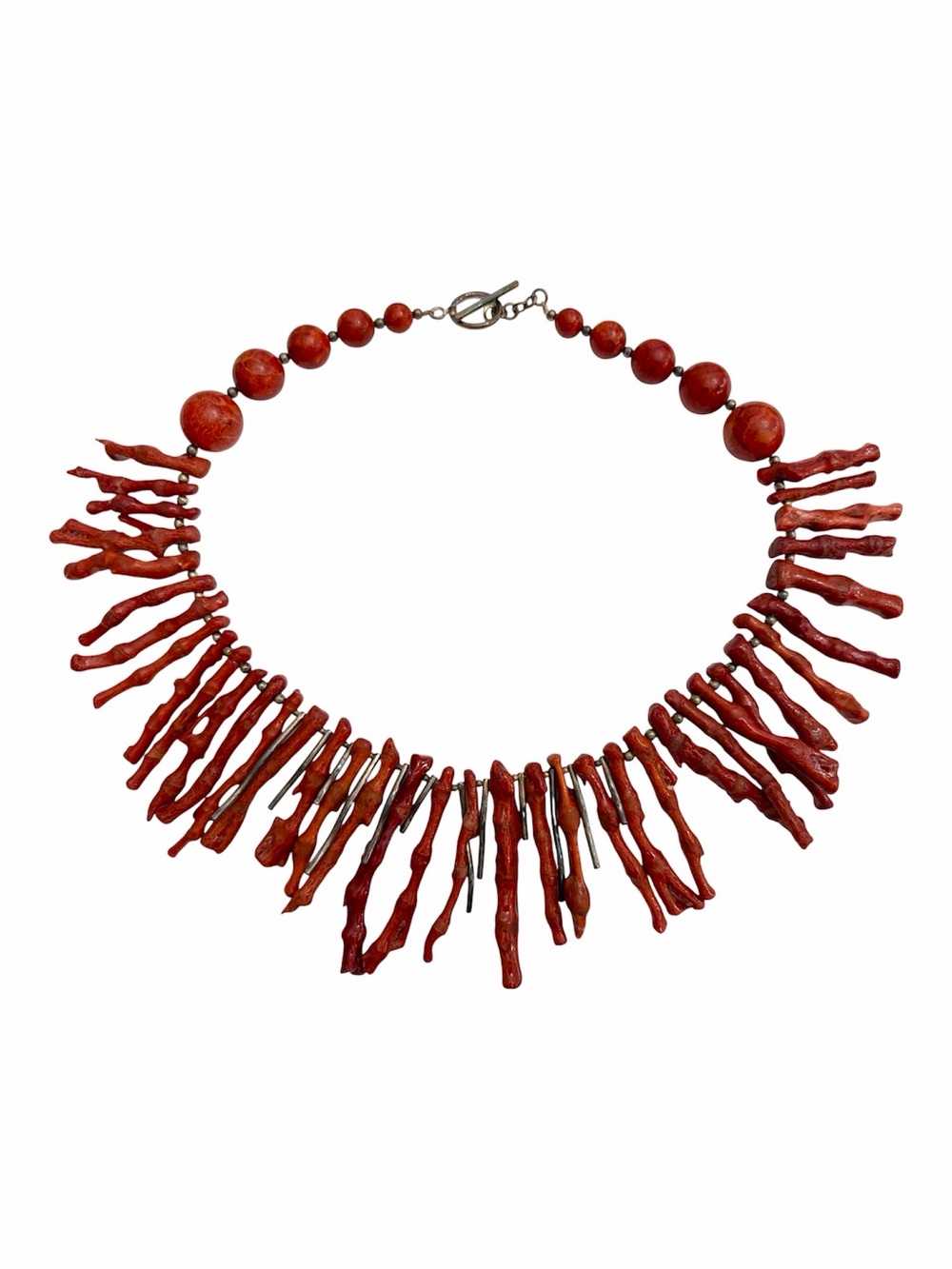 Red Branch Coral & Sterling Silver Necklace from Amy Kahn Russell